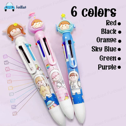 6 in 1 Astronaut Ball Pen | ( 1pcs ) ( assorted ) | JD-6601
