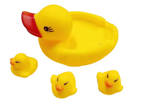 4 Piece Duck Family Squeeze Bath Toy | LOF1060