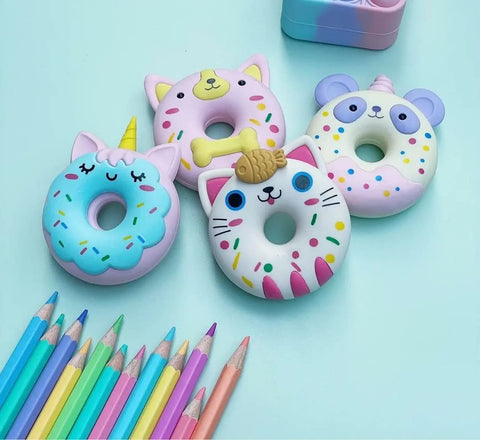 Big Sized Cartoon Themed Non-Toxic Donut Eraser | GBT-QH8421