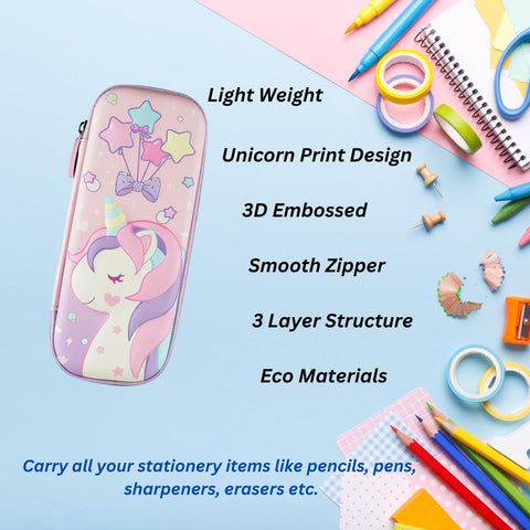 3D Unicorn Pencil Case | NEKQ0801