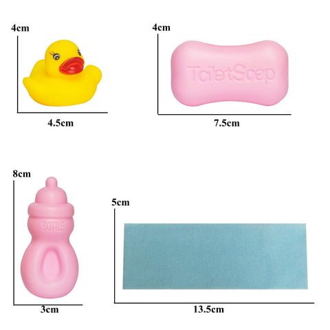 Baby Doll Bath time Set - Real Bathtub with Detachable Shower Spray | NENX002-3