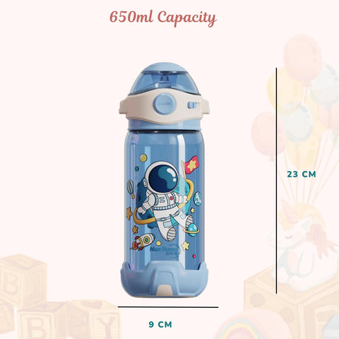 Leak-Proof Locking Flip Lid Sipper Bottle | GBT-3279 | COLOR AND DESIGN MAY VERY