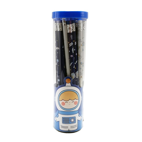 30 Pieces Space Themed Pencils Fun Astronaut | PS-KBX-5846-AT
