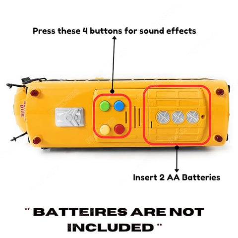 Friction School Bus Toy | LMI-8089-1