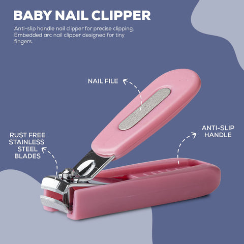 Baby Nail Clipper, Safety Nail Cutter for New Born Babies Infant Toddler, Manicure Pedicure Care | Baby Nail Cutter Clipper Care | BYIE303