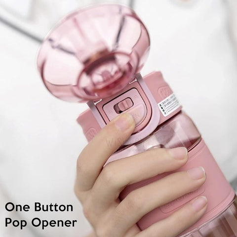 Plastic Transperant Sipper Water Bottle |  690 ml (Pack of 1, Multicolor) | GBT-406