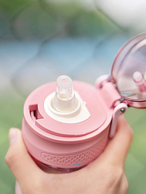 Anti-Leak Proof Non-Toxic BPA Free Water Bottle with Scale Measure - 690 Ml (Random Color) | GBT-J-034