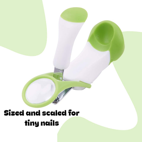 Baby Nail Clipper with Magnifier Zoom Lens, Safety Nail Cutter for New Born Babies Infant Toddler, Manicure Pedicure Care | BYIE116