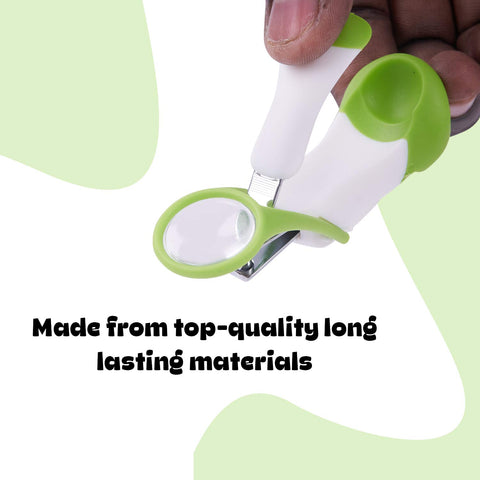 Baby Nail Clipper with Magnifier Zoom Lens, Safety Nail Cutter for New Born Babies Infant Toddler, Manicure Pedicure Care | BYIE116