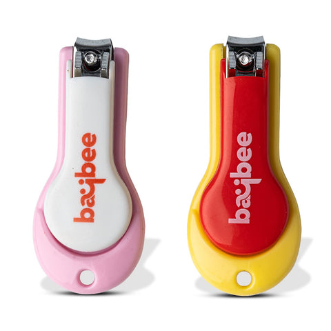 Baby Nail Clipper with Skin Guard, Safety Nail Cutter for New Born Babies Infant Toddler, Manicure Pedicure Care ( PACK OF 1 )|BYIE308