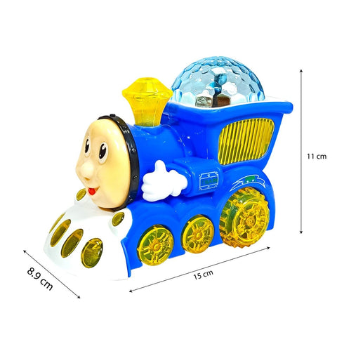 Toy Train Locomotive Engine Car with Battery-Powered Lights | NEKV388-4