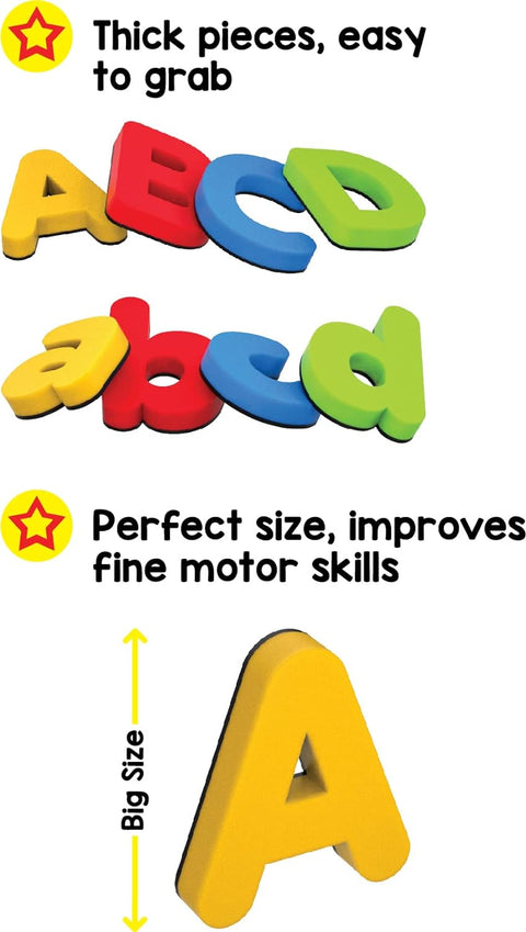 Magnetic Learn to Write Capital & Small Letters - Includes Write & Wipe Magnetic Board  | EDS-44