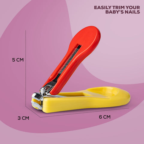 Baby Nail Clipper with Skin Guard, Safety Nail Cutter for New Born Babies Infant Toddler, Manicure Pedicure Care ( PACK OF 1 )|BYIE308