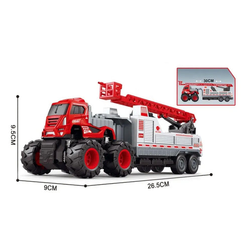 1:43 4WD Diecast Alloy Fire Fighting Big Truck | KLX600-376/77