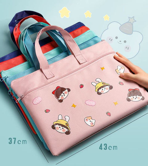 File Folder Document Bag Student Canvas Tuition Bag | NEKBX5681AB ( assorted )