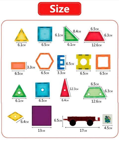Magnetic Building Blocks Magna Tiles (70 Pieces) | NE991370