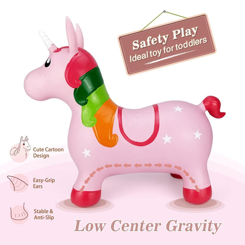 Bouncy Inflatable Animal Ride-on | AIR UNICORN | SD-17727