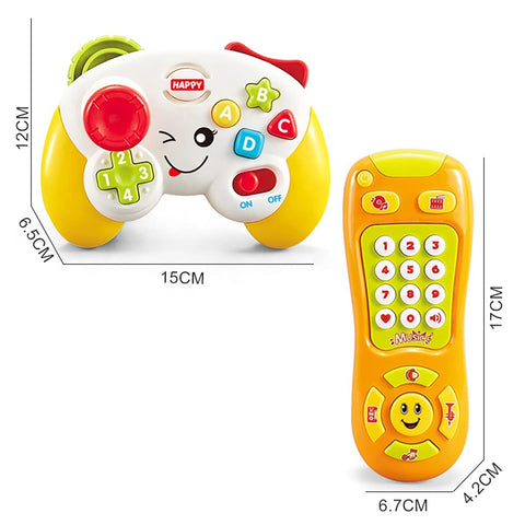 Laugh & Learn Colorful Game & Learn Remote Controller & Toy Mobile Phone | QE-366-054