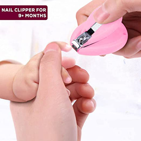 Baby Nail Clipper with Magnifier Safety Nail Cutter Toddler Infant Scissor Manicure Pedicure Care Pack of 1  | BYIE309