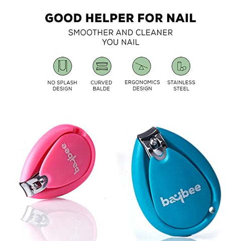 Baby Nail Clipper with Magnifier Safety Nail Cutter Toddler Infant Scissor Manicure Pedicure Care Pack of 1  | BYIE309