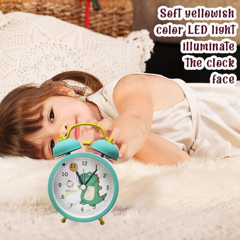 MATTE FINISH DINOSAUR PRINT ALARM CLOCK | GBT-SA011DK