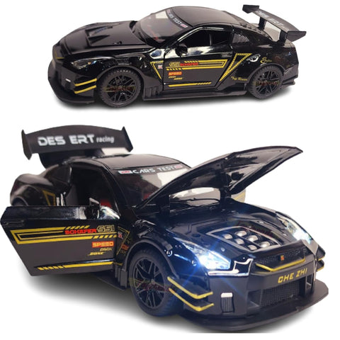 1:24 Scale Pull Back Die Cast Nissan GTR Schaffer Car | LMI-CZ128B