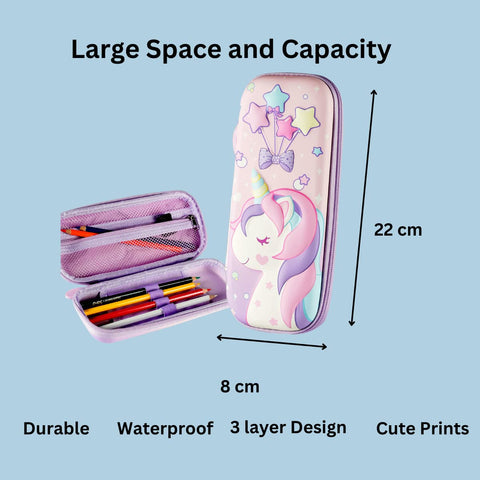 3D Unicorn Pencil Case | NEKQ0801