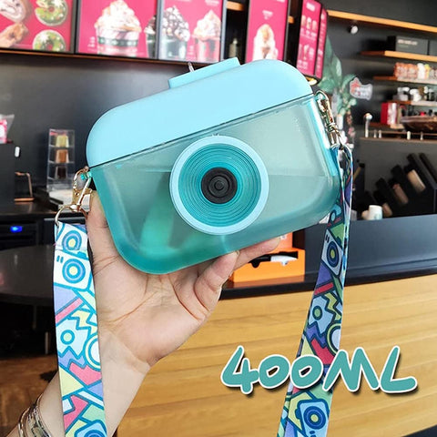Camera-Shaped Straw Cups Bottle | GBT-319