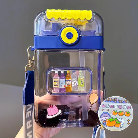 Plastic Split Dividing Cup | 850 ml Cute Bottle | Assorted | GBT-CZMX-10065