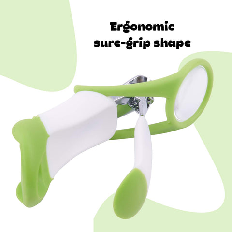 Baby Nail Clipper with Magnifier Zoom Lens, Safety Nail Cutter for New Born Babies Infant Toddler, Manicure Pedicure Care | BYIE116