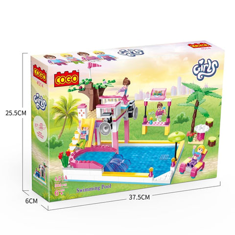 SWIMMING POOL BRICK BLOCK (302 pc) | NE4514