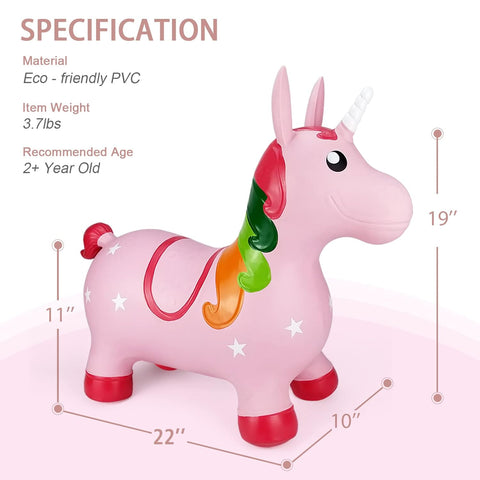 Bouncy Inflatable Animal Ride-on | AIR UNICORN | SD-17727