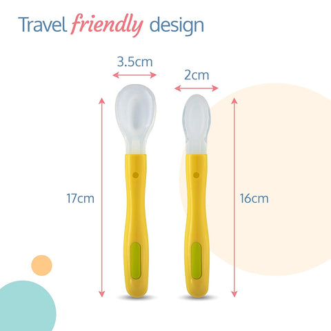 Baby Silicone Spoon Set, BPA Free | Color May Very | 18930