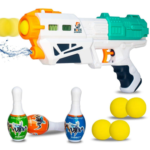 Water Shooting Gun With Soft Foam Balls | 648-29