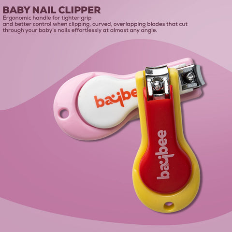 Baby Nail Clipper with Skin Guard, Safety Nail Cutter for New Born Babies Infant Toddler, Manicure Pedicure Care ( PACK OF 1 )|BYIE308