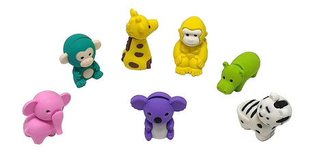 3D Puzzle Cartoon Animals Theme Erasers | QH-8612 | ASSORTED