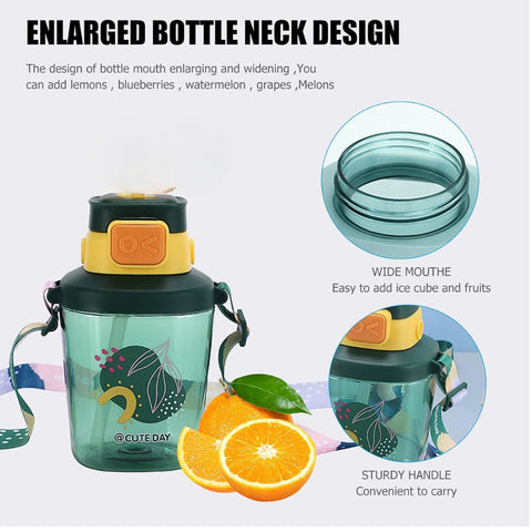 Water Bottle with Anti Leak - 800ml (Color & Design May Vary) | GBT-624