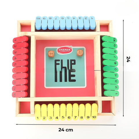 Shut The Box Dice Game, Classic Flip Me Multiplayer Game  | AT163FM