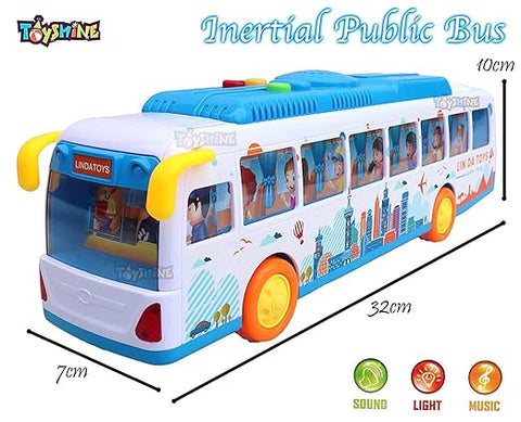 Friction City Bus Toy | LMI-8008-1