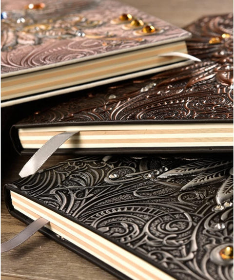 3D Phoenix Embossed Leather Writing Journal Notebook | NB-3D-A5-111