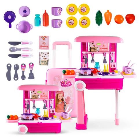 LITTLE CHEF KITCHEN SET TROLLY | AT175