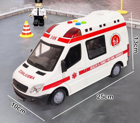 FRI AMBULANCE WITH LIGHT MUSIC BIG | LMI-8059-1