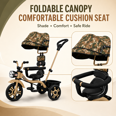 Hunter Tricycle with Canopy for Kids | DT-130