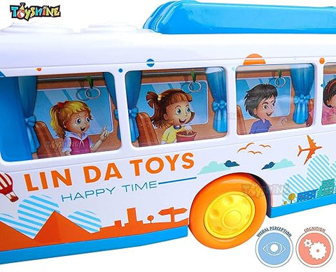 Friction City Bus Toy | LMI-8008-1