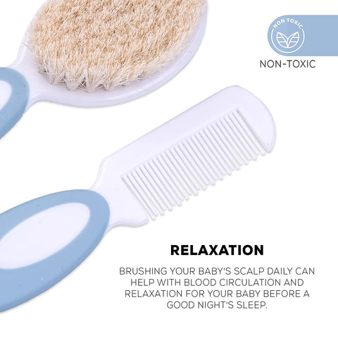 Premium 2 Piece Baby Hair Brush and Comb Set | BYIE304