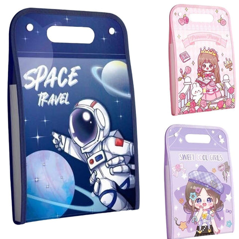 File Folder with Button Lock and Handle – Certificates Holder with 12 Pockets (Pack of 1) | KBX-7079-SCG