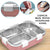 Stainless Steel Lunch Box |  Lunch Box with Spoon & Fork | GBR-761