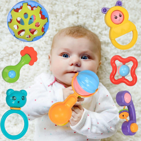 Baby Rattles 7PCS Combo 2 Ball | INA014I2