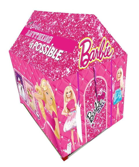 Barbie Theme Kids Play Tent House, Multicolor | LOBTENTH3000 ( Prints And Color May Very )