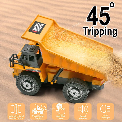Remote Control Dump Truck Toy 1:18 Scale | 689-806RC